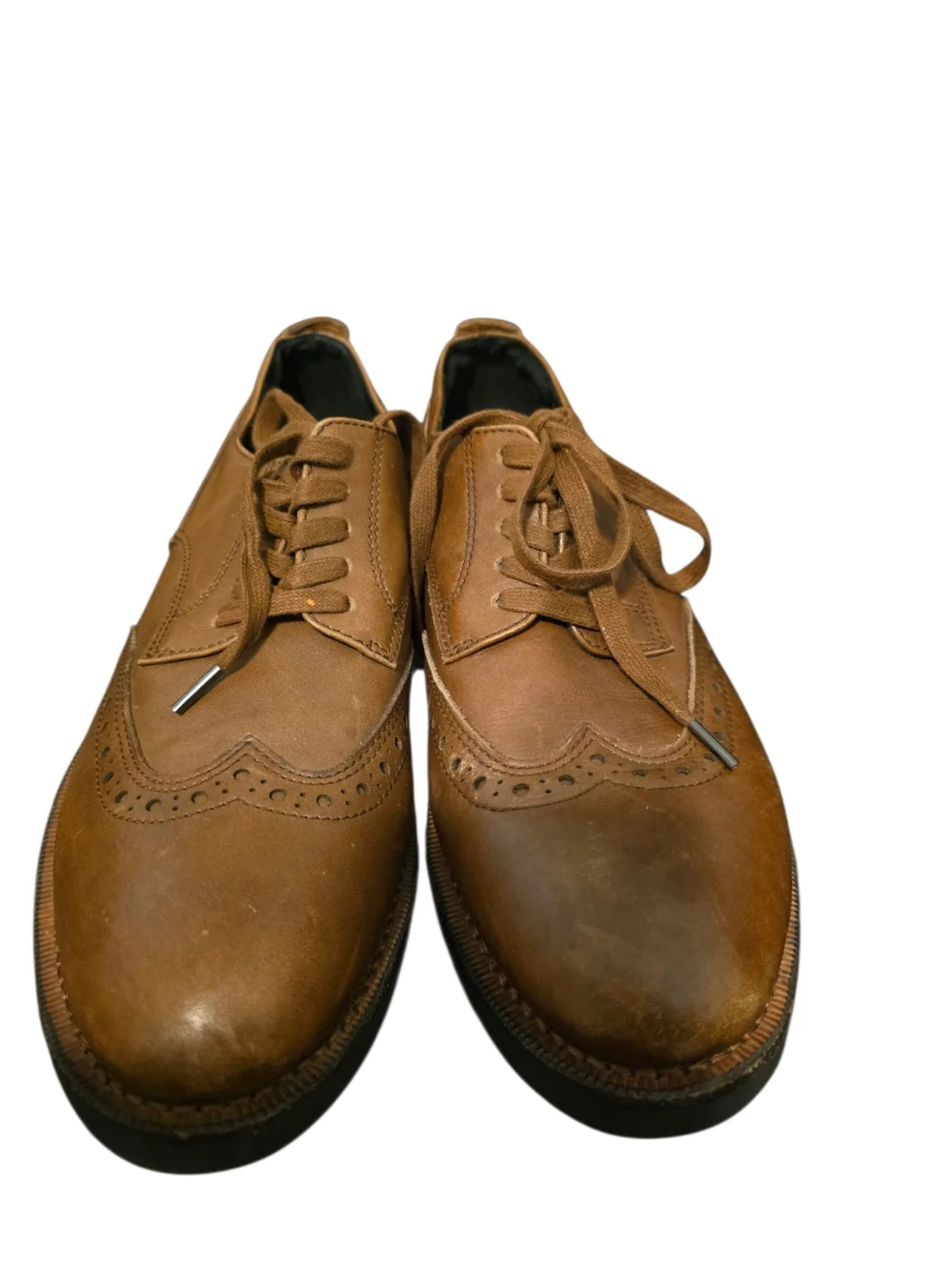 COACH Bleecker Wingtip Brogue Derby Shoes Brown Leather Lace-Up - Size 10D‎